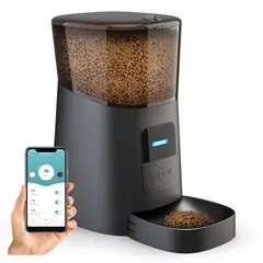 GENERICO - Alimentador Inteligente WIFI NEGRO