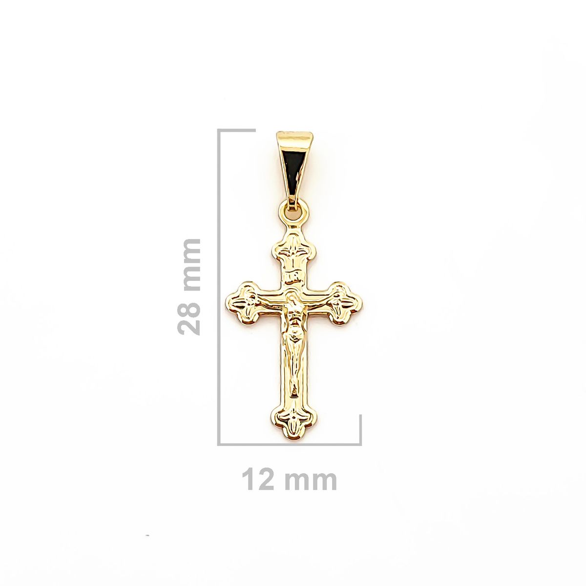 COGGIOLA - Colgante Cruz Cristo Enchapado Oro 18K