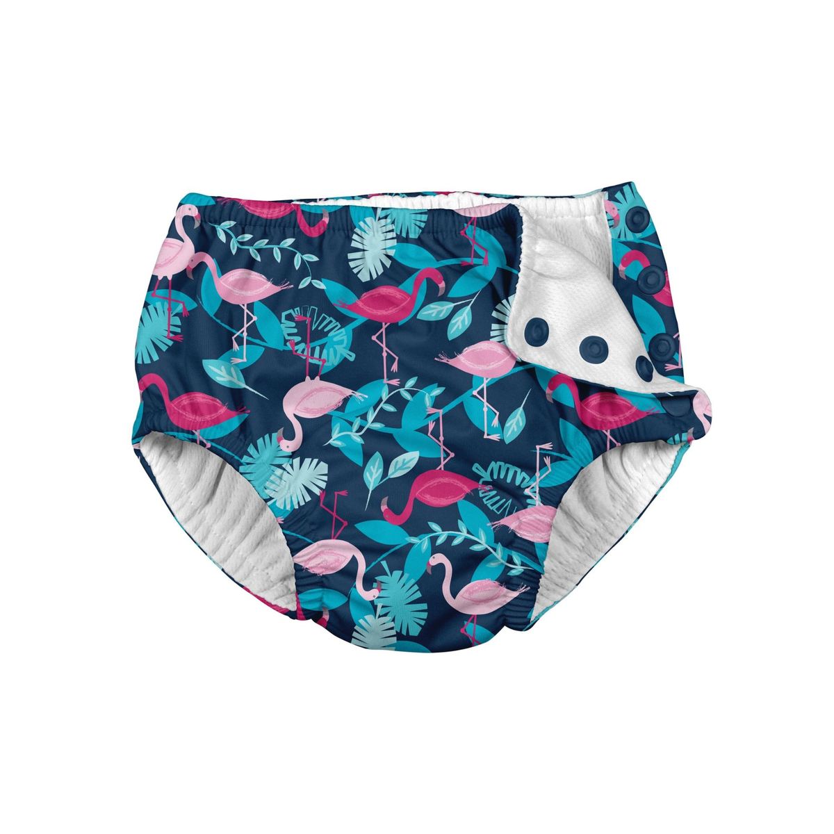 IPLAY - Traje De Baño Con Pañal Azul Flamingos