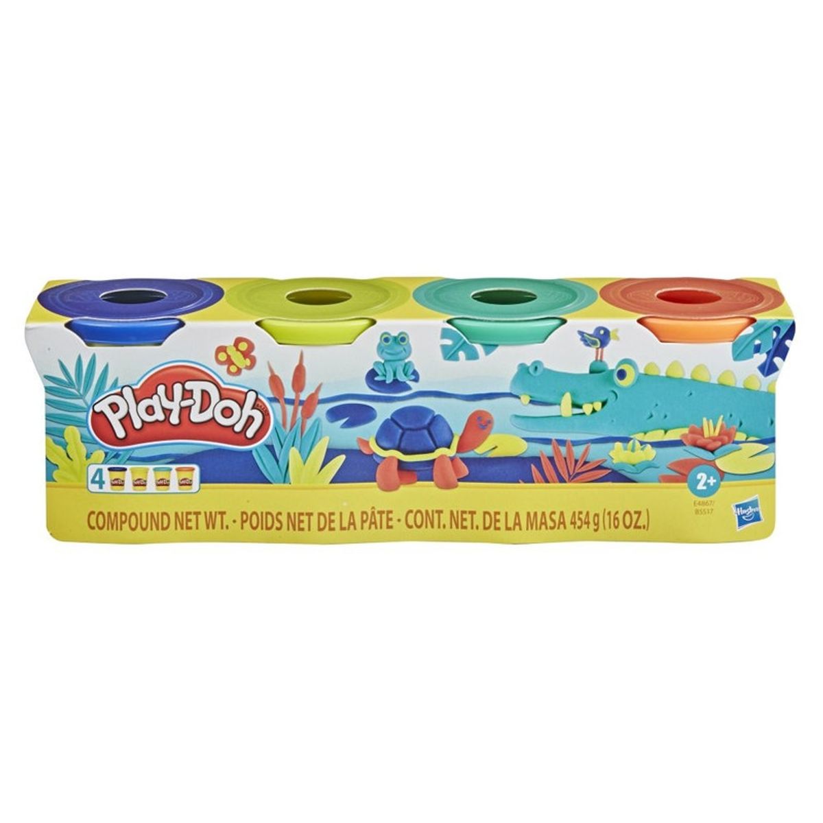 PLAY DOH - MASA PLAY DOH PACK 4 UNID NATURALEZA