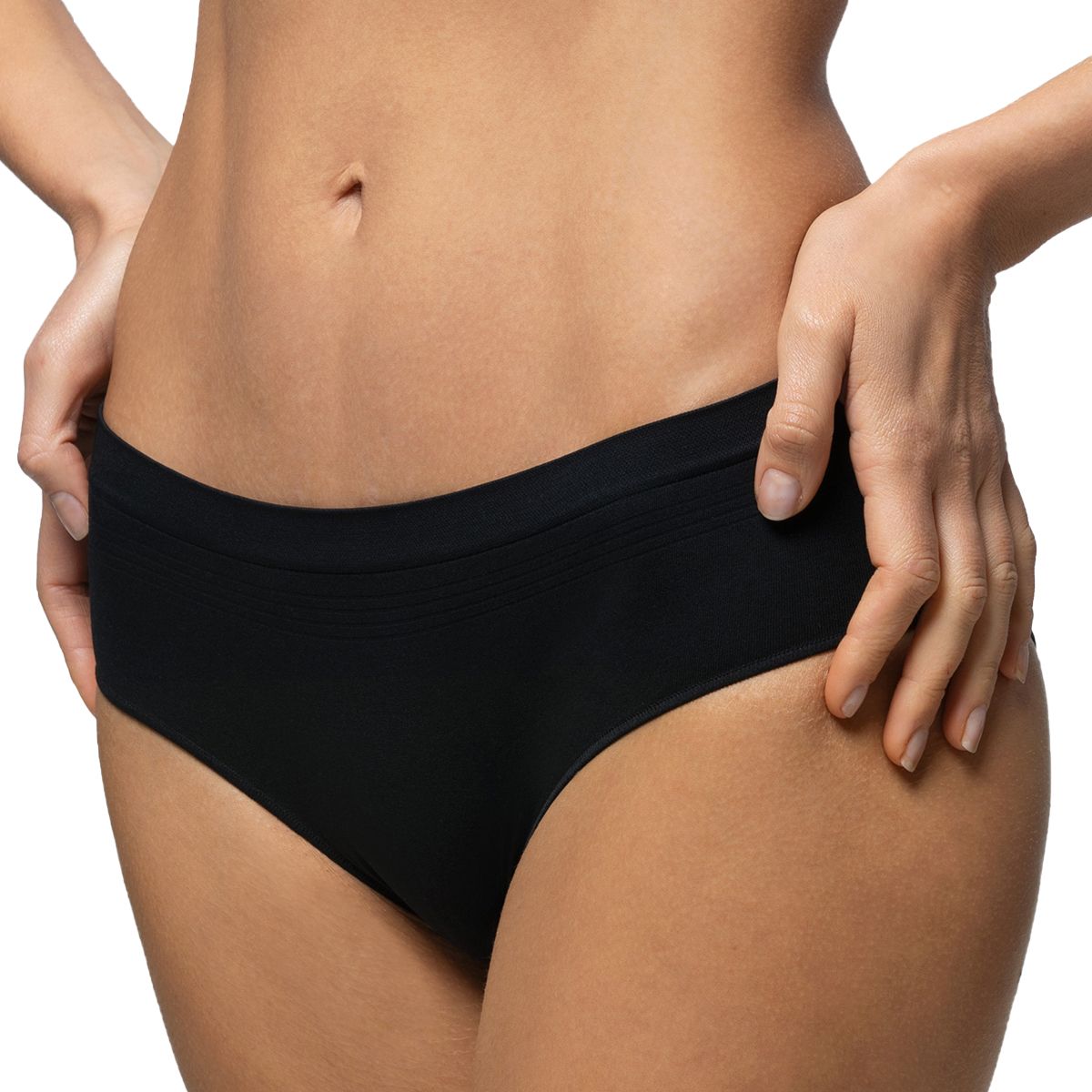 POMPEA - Culotte Seamless Negro Pompea