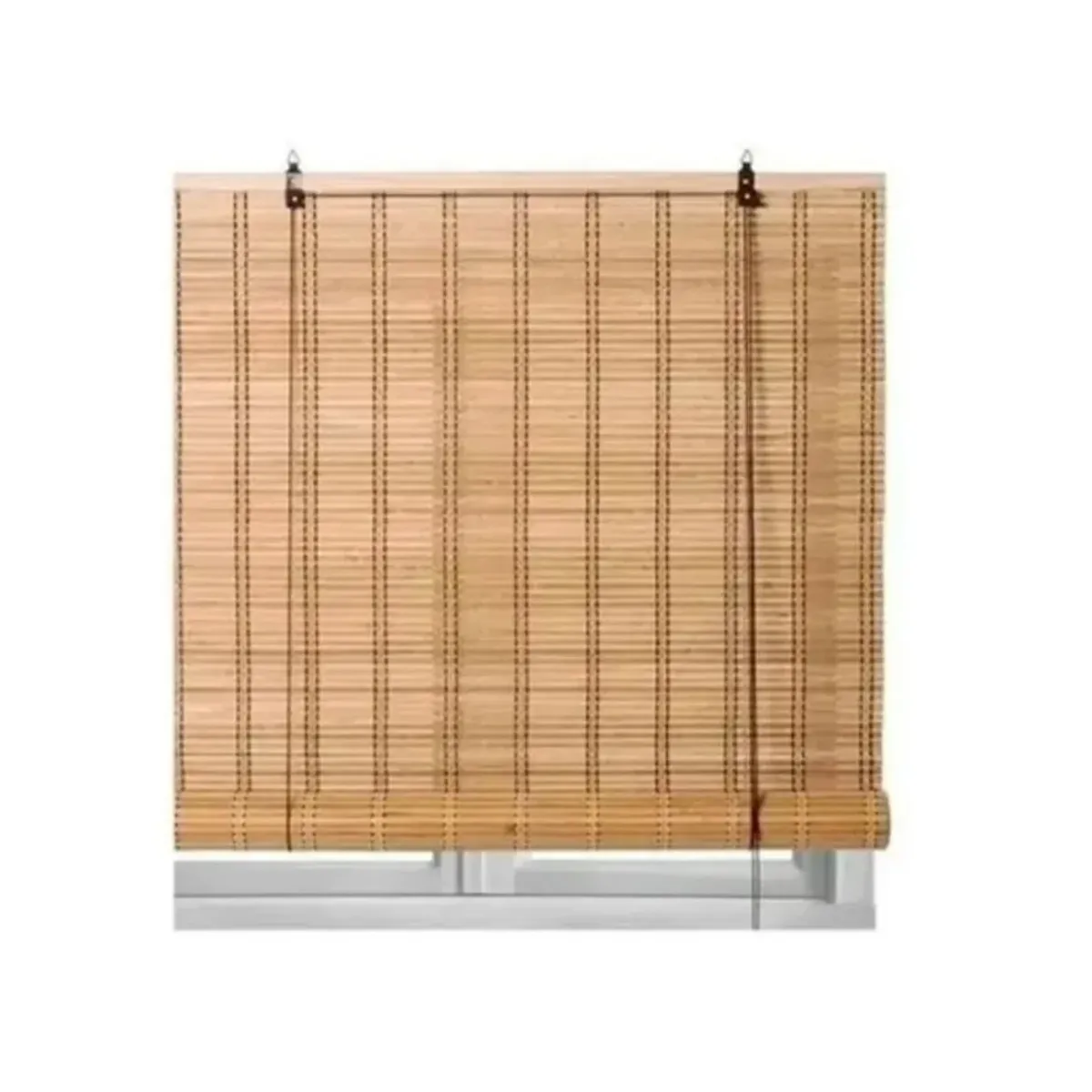 GENERICO - Cortina Persiana Roller Enrollable De Bambú 90x120 Cm Cafe