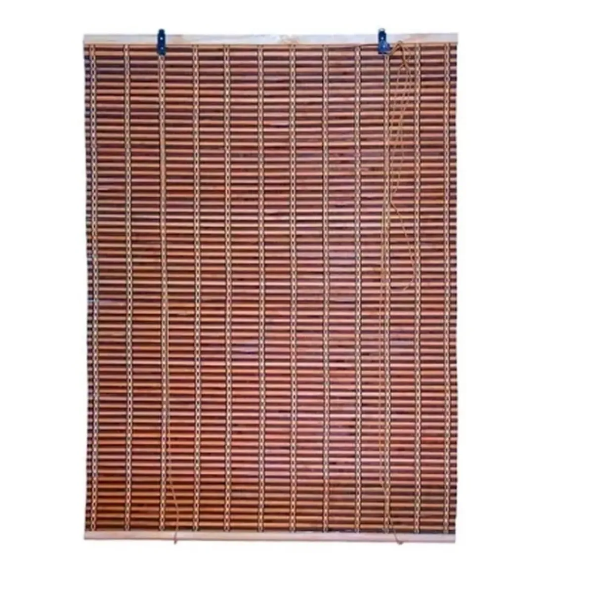 GENERICO - Cortina Persiana Roller Enrollable De Bambú 90x120 Cm Cafe Oscuro