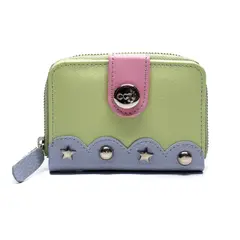 UNIQUES - Billetera Gina Cuero Celeste