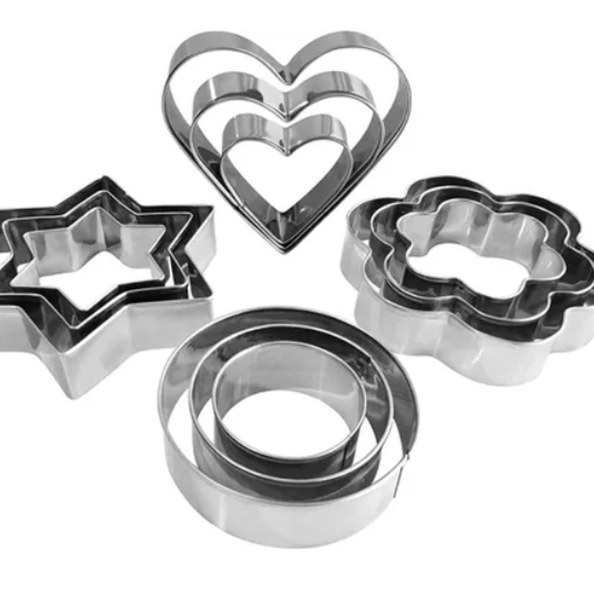 ESHOPANGIE - 12 Moldes De Galleta Cortador Galletas Moldes Galletas