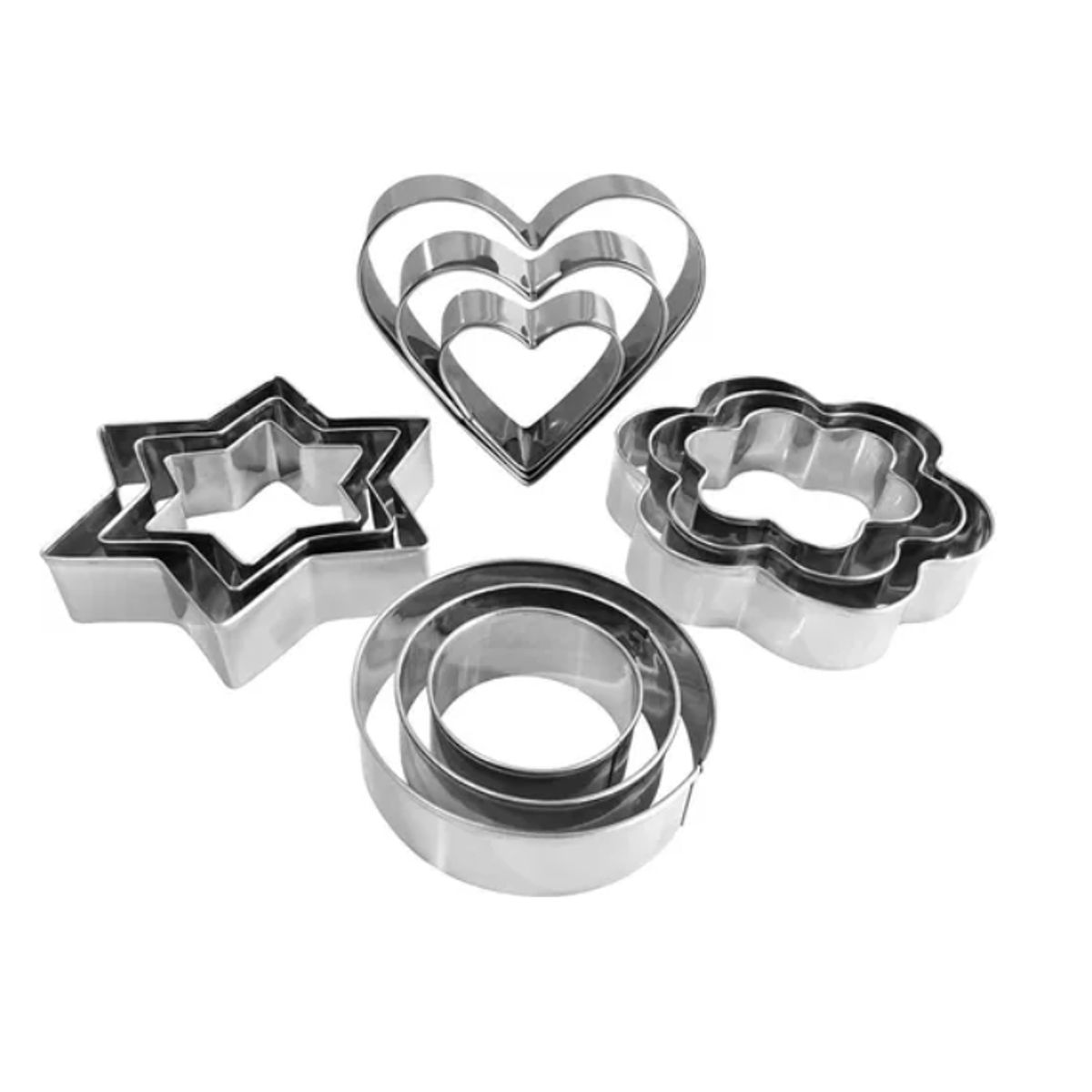 ESHOPANGIE - 12 Moldes De Galleta Cortador Galletas Moldes Galletas