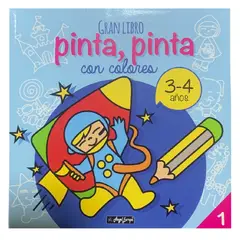 EDITORIAL SUSAETA - Gran Libro Pinta, Pinta Con Colores Para 3-4 Años, Libro 1