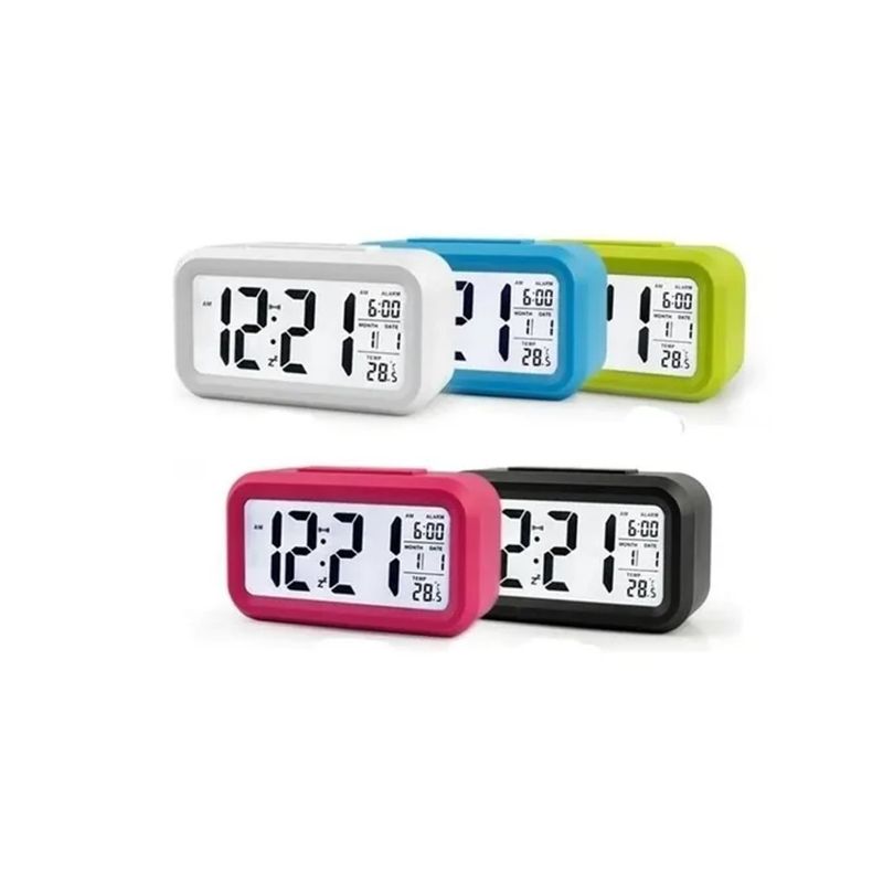 GENERICO - Reloj Despertador Pantalla Lcd Fecha Temperatura Alarma