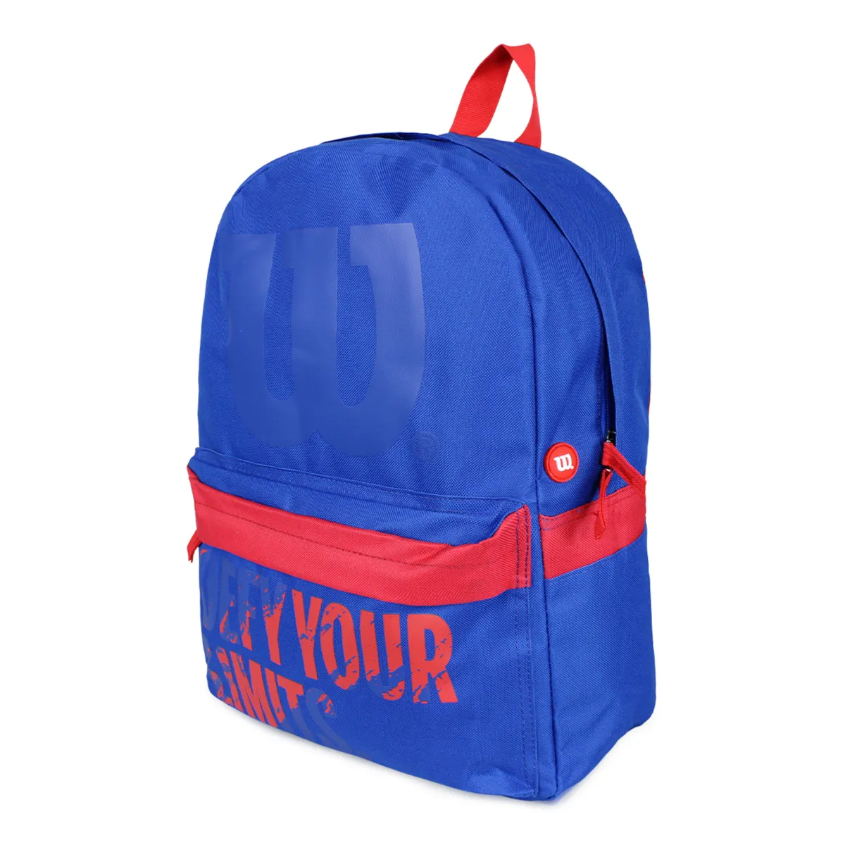 WILSON - Mochila Defy azul con rojo WILSON