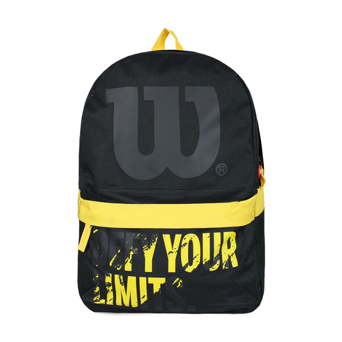 WILSON - Mochila Defy negra con amarillo WILSON