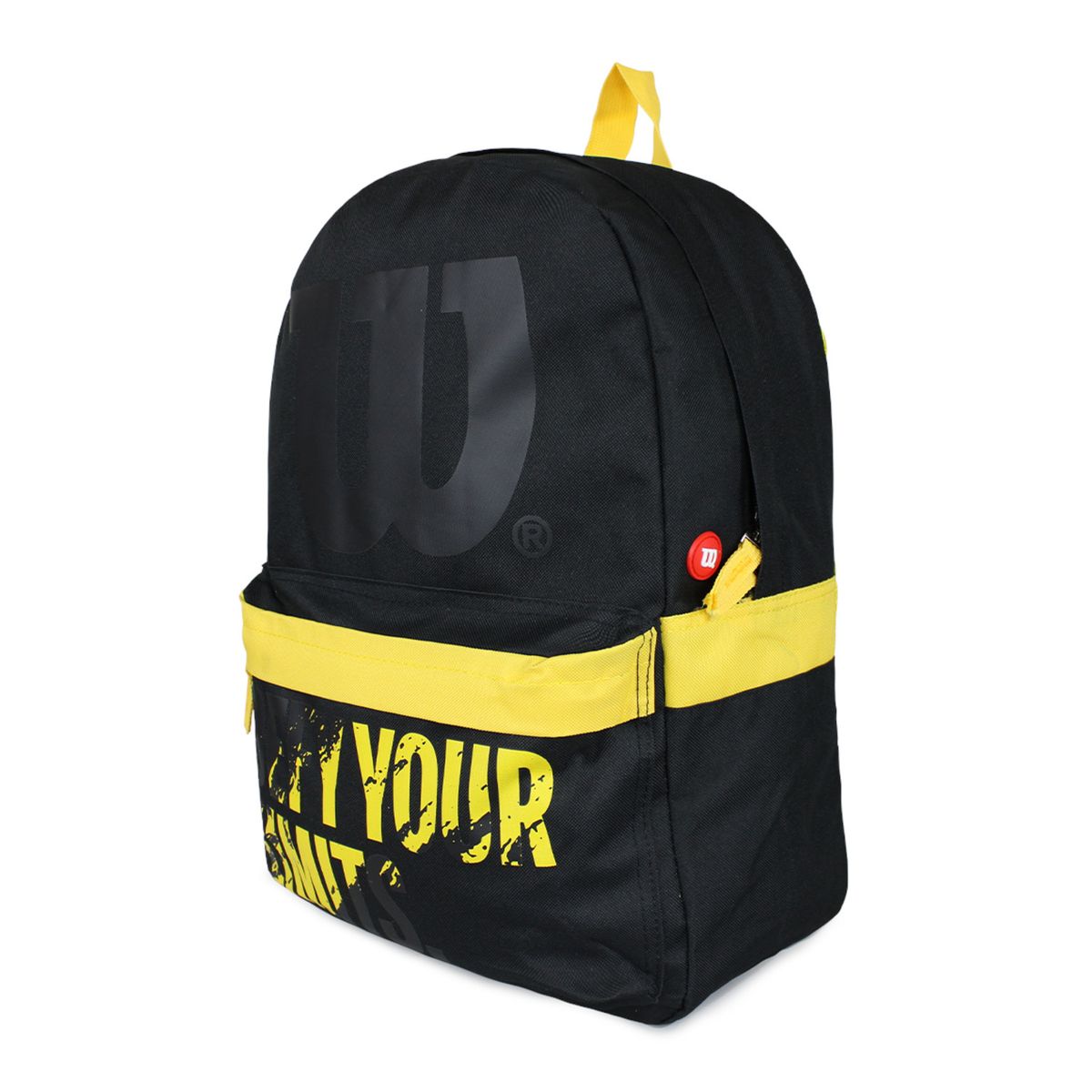 WILSON - Mochila Defy negra con amarillo WILSON
