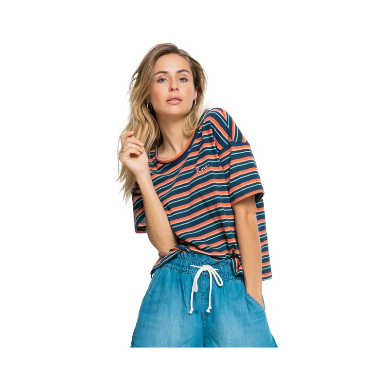 ROXY - Polera Roxy Rainbow Morning Mujer Mood Indigo