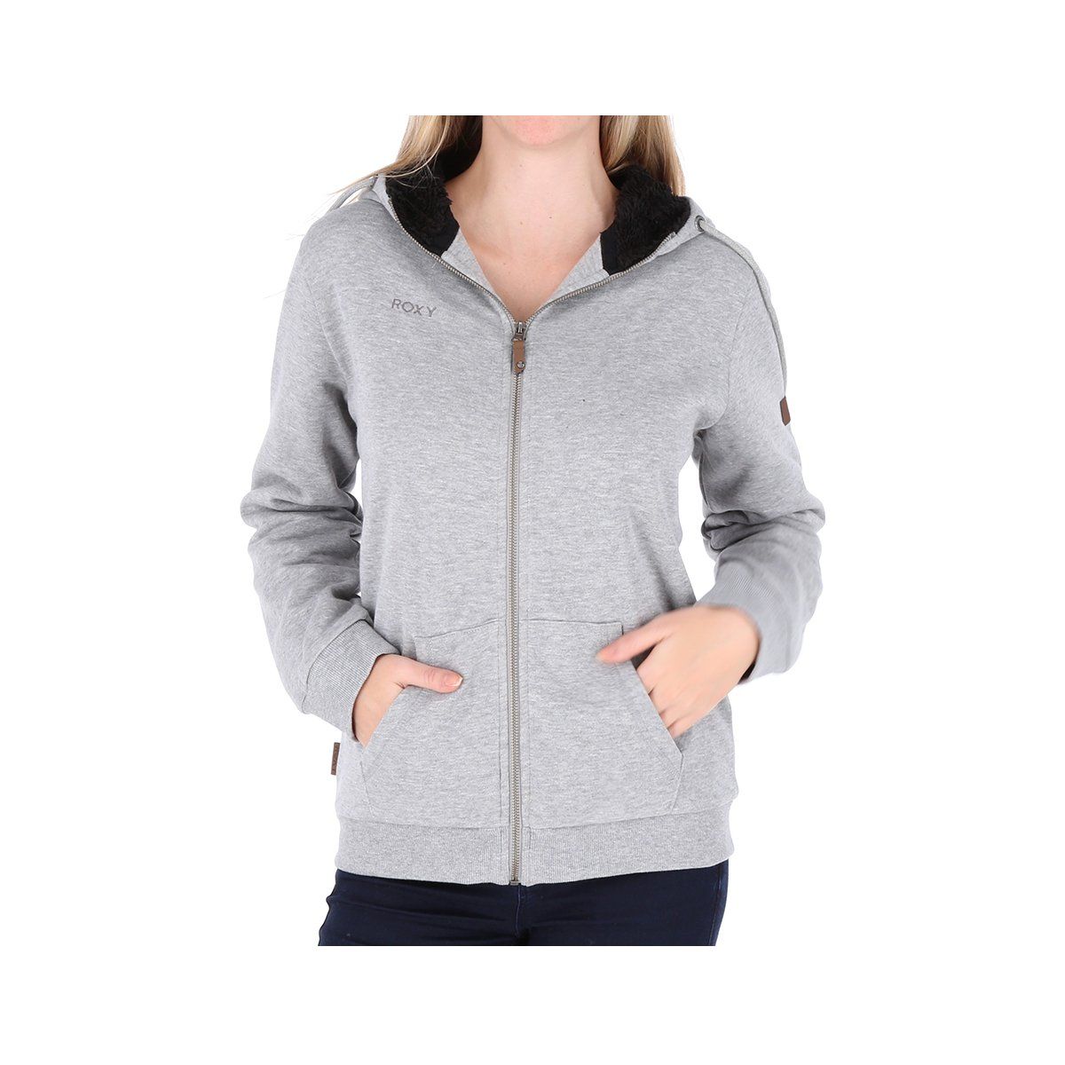 ROXY - Polerón Roxy Trippin Sherpa Mujer Heritage Heather