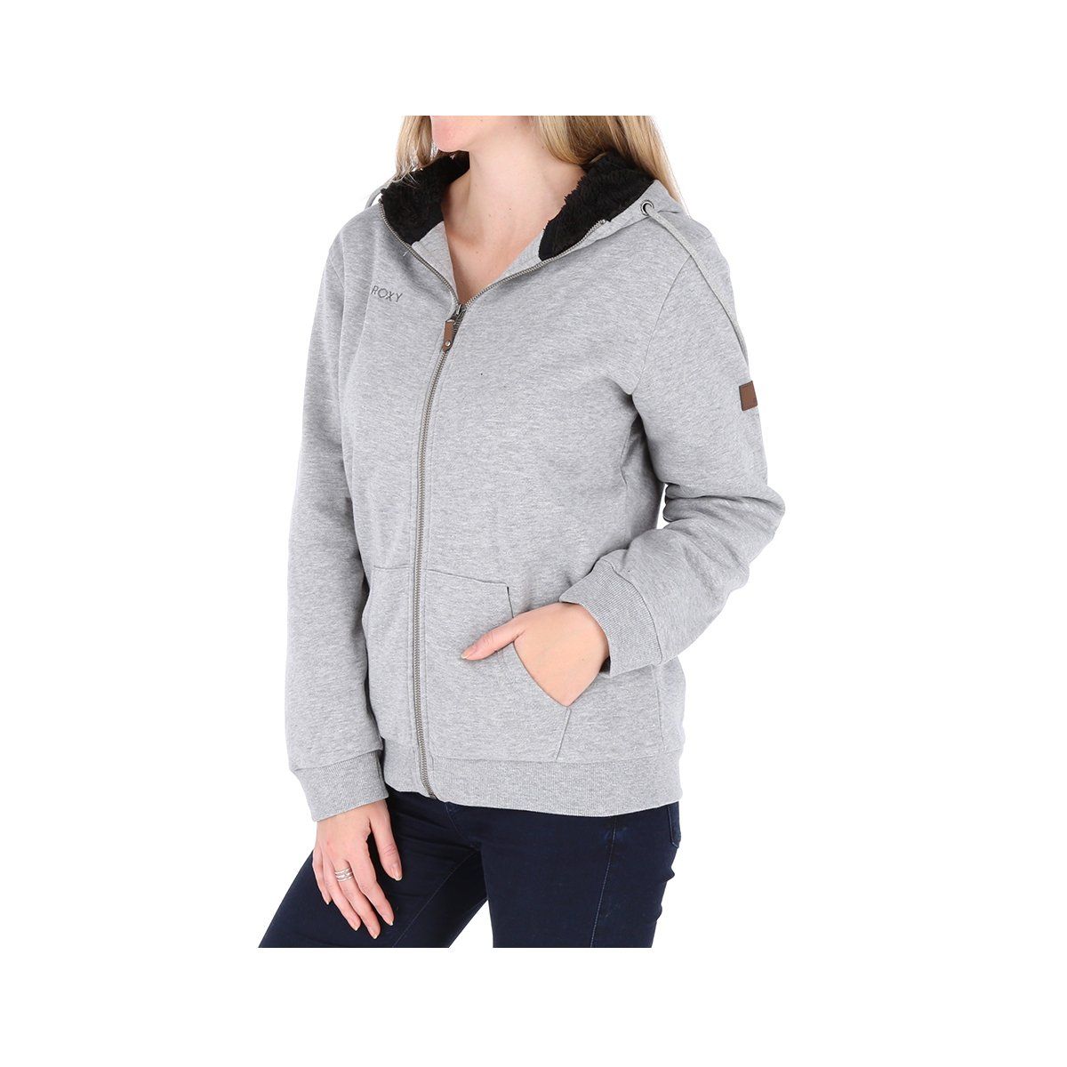 ROXY - Polerón Roxy Trippin Sherpa Mujer Heritage Heather