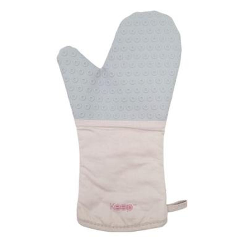KEEP - Guante de Cocina Silicona Gris 18 cm x 34 cm - Gris