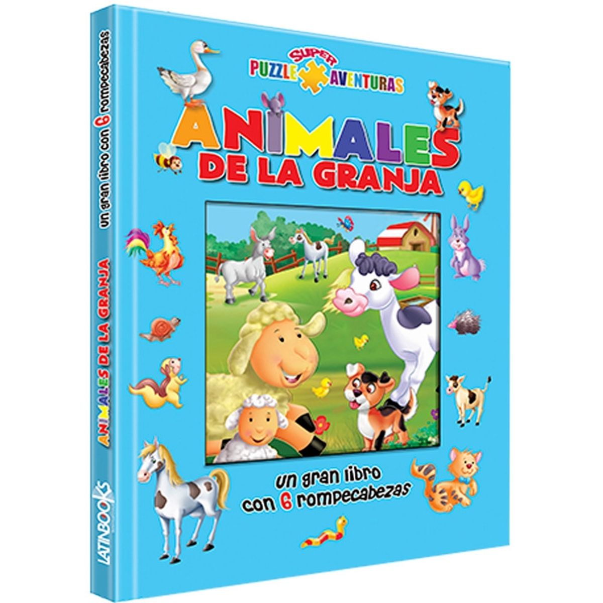 LATINBOOKS - Puzzle Aventuras - Animales De La Granja
