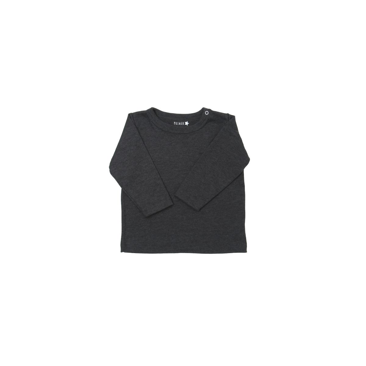 PRIMAR - Polera Manga Larga Negro Jaspeado
