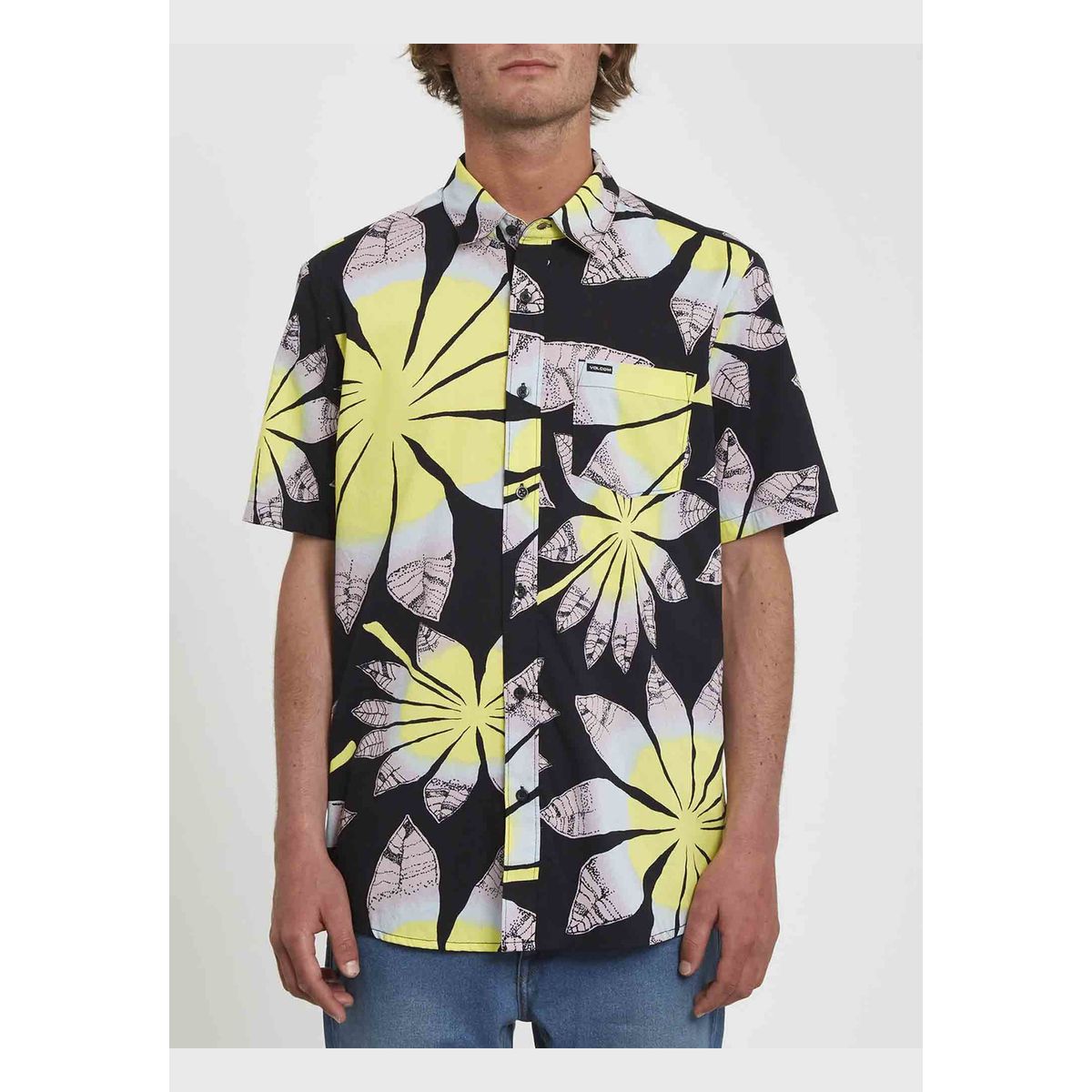 VOLCOM - Camisa BLOOMIN SS Hombre Negro Volcom VOLCOM