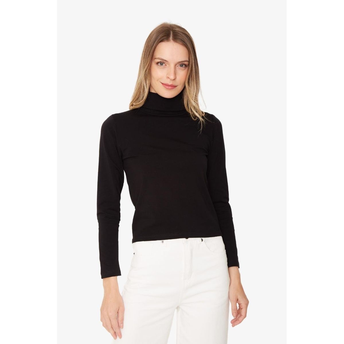 JACINTA TIENDA - Polera Consuelo negra Jacinta Tienda