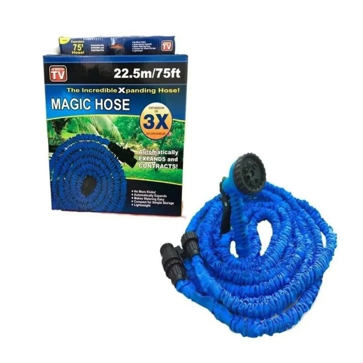 GENERICO - Manguera Magica Expandible Retractil 22.5 Mts