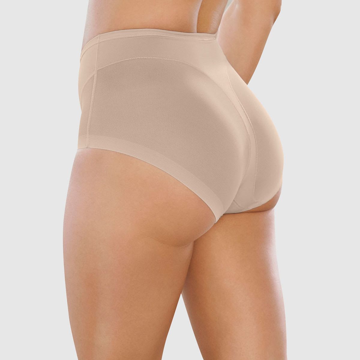 LEONISA - Leonisa Calzón clásico invisible con tul 012657 Beige