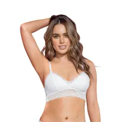 LEONISA - Brasieres 011950 Bralette Blanco