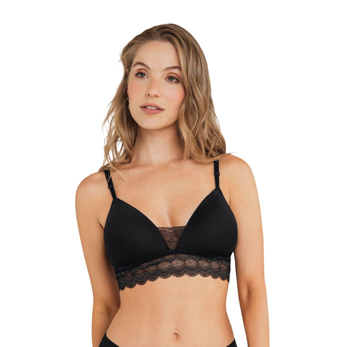 LEONISA - Brasieres 011992 Bralette Negro