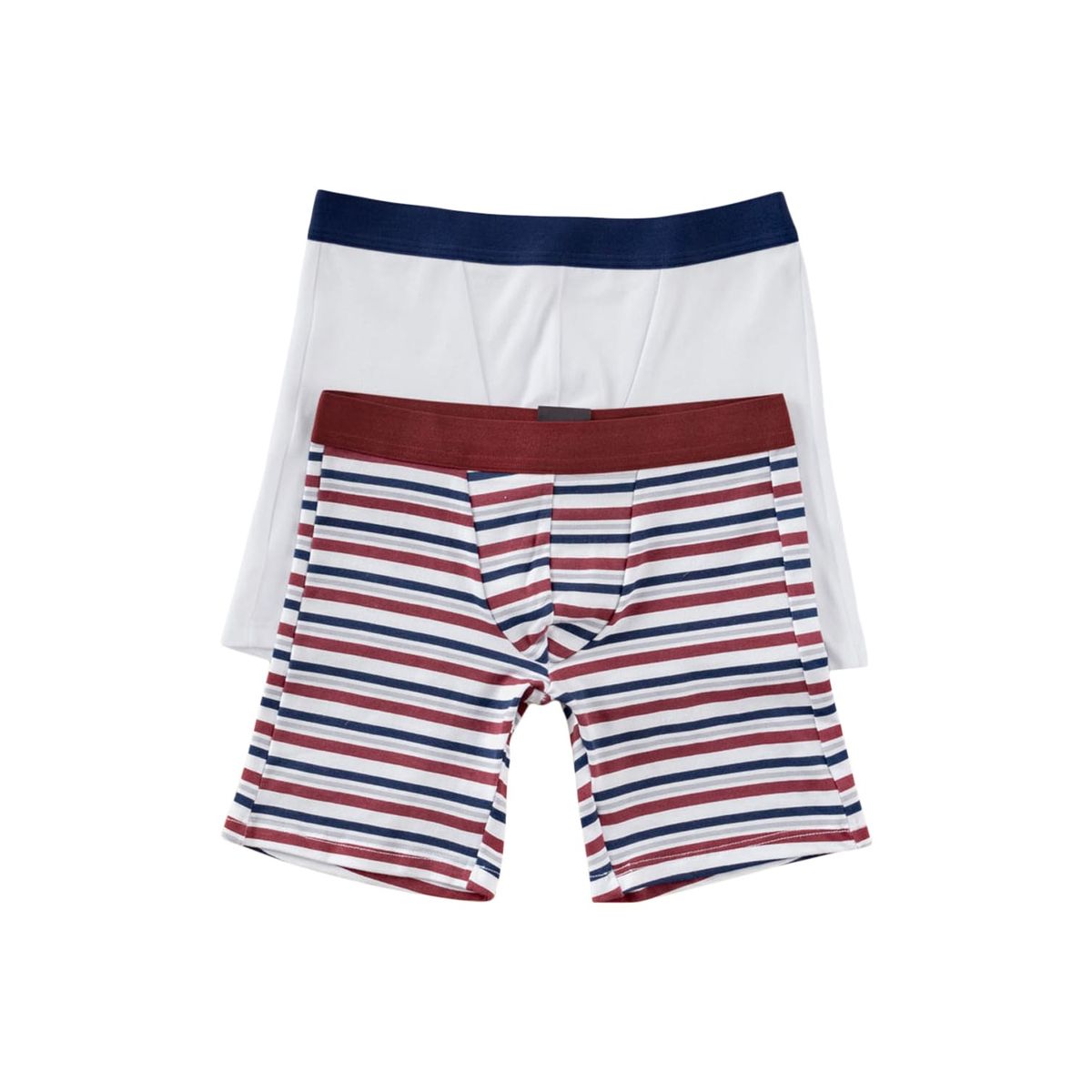 LEO - Infantil 33294X2 Bóxer niño Surtido Rayas y Blanco