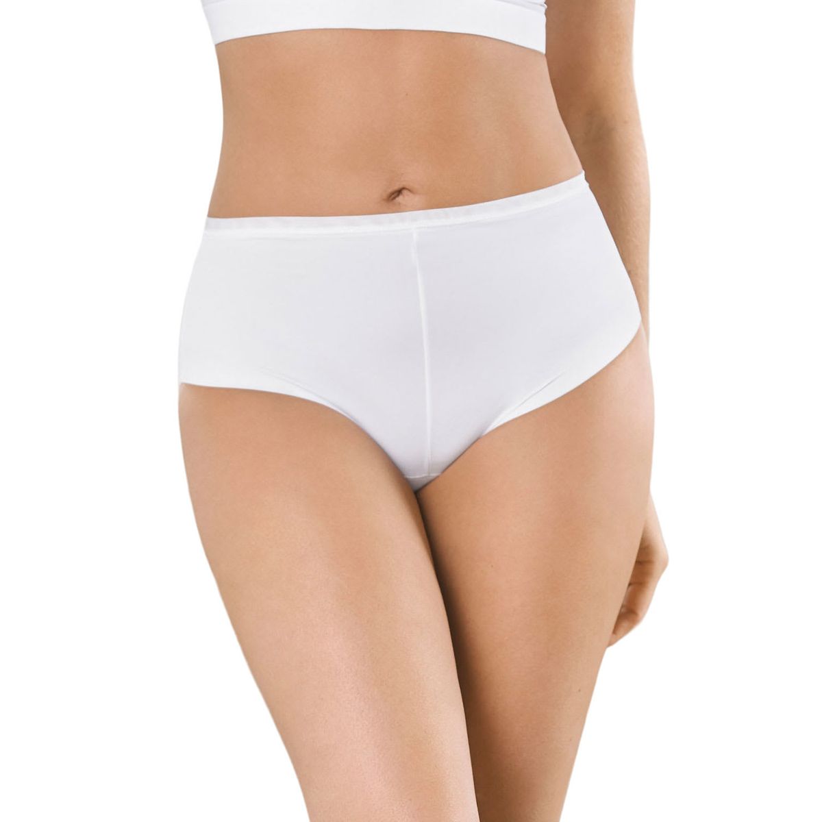 LEONISA - Calzón clásico invisible con ajuste perfecto 012499 Blanco