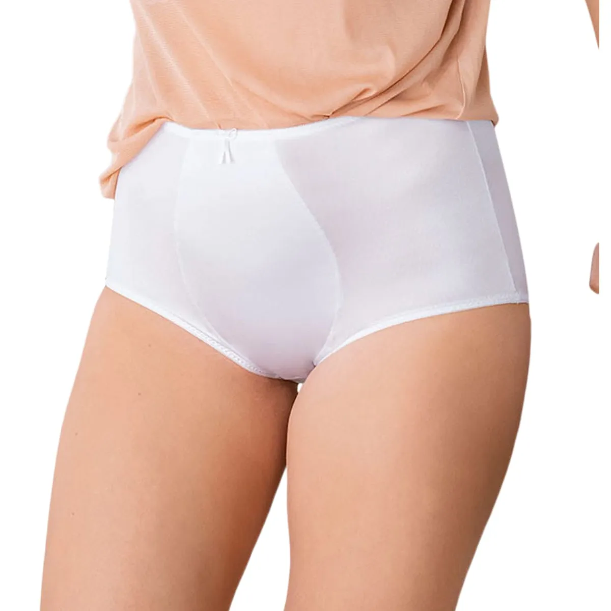LEONISA - Calzón faja clásico de control suave 0233 Blanco