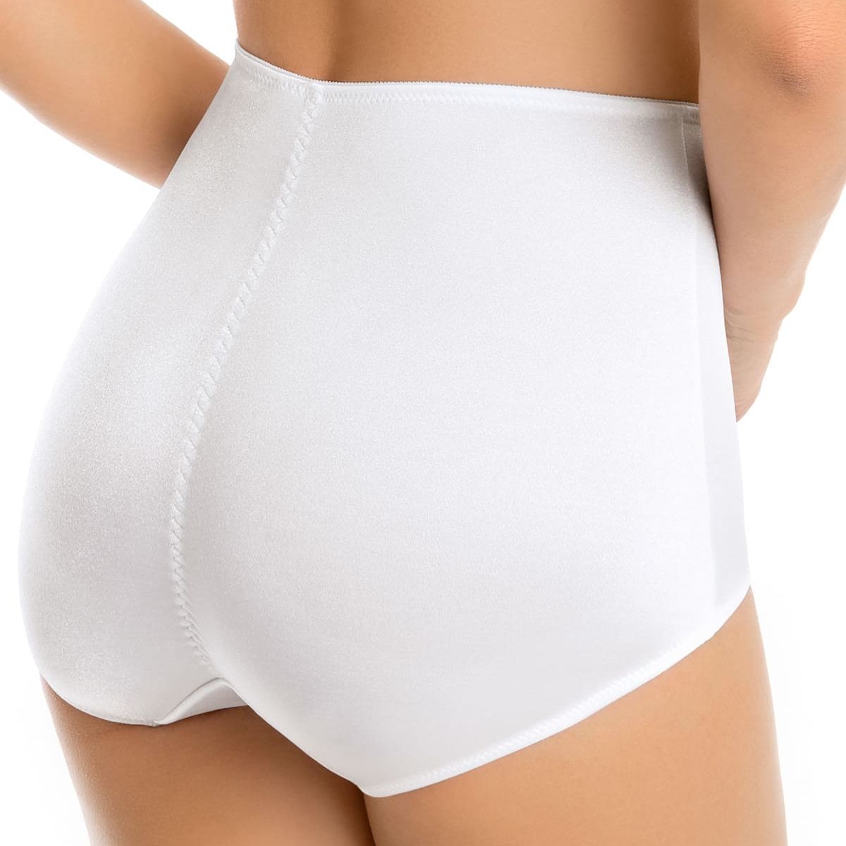 LEONISA - Calzón faja clásico de control suave 0233 Blanco