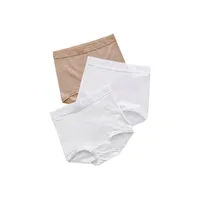 Pack x 3 calzones clásicos de ajuste y cubrimiento total 207X3 Beige