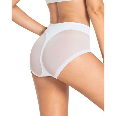 Imagen 2 del producto Calzón clásico invisible con tul 012657 Blanco