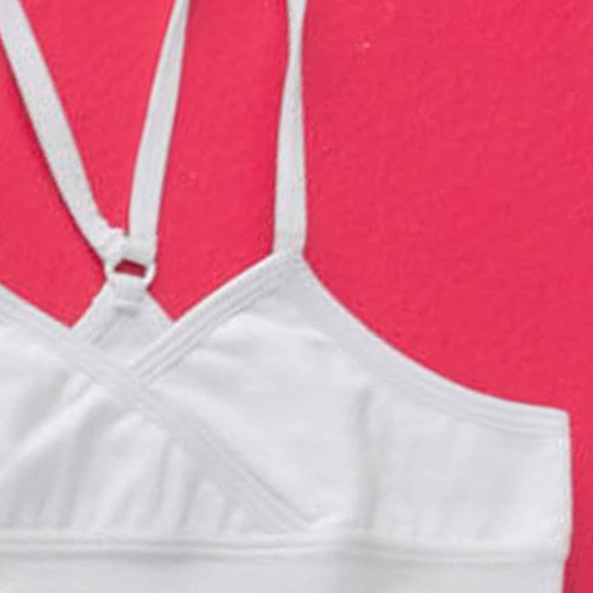 LEONISA - Infantil 065290 Brasier niña Blanco