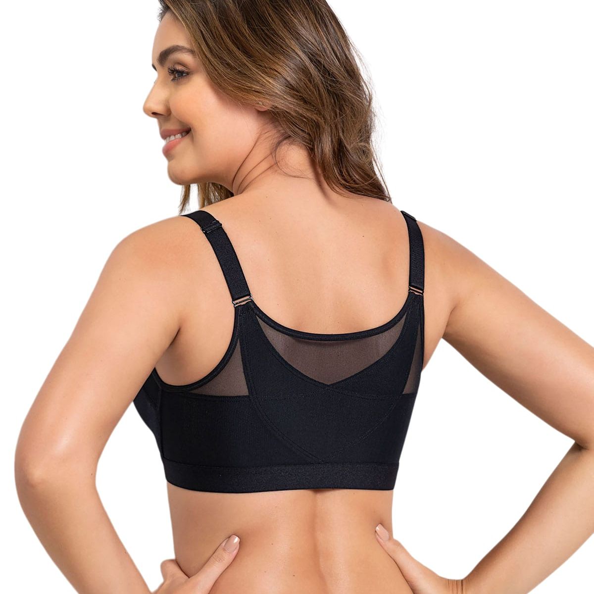 LEONISA - Sostén facilitador de postura con copas en espuma Multi/Benefit 011936 Negro