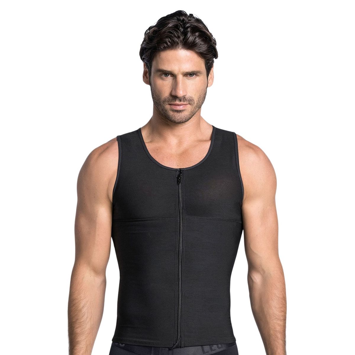 LEO - Fajas Masculinas 035000 Corrector de postura Negro