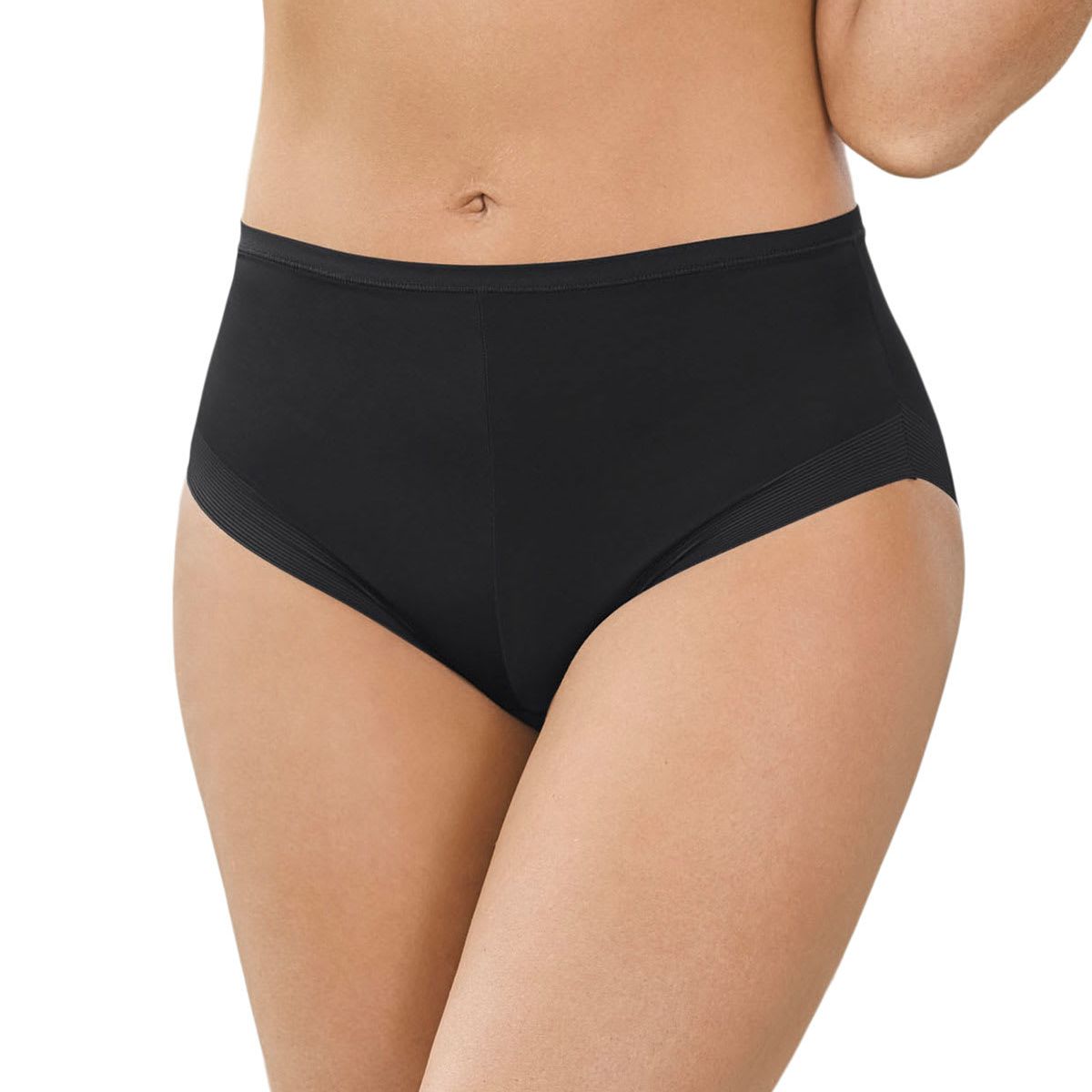 LEONISA - Calzón clásico invisible con ajuste perfecto 012499 Negro