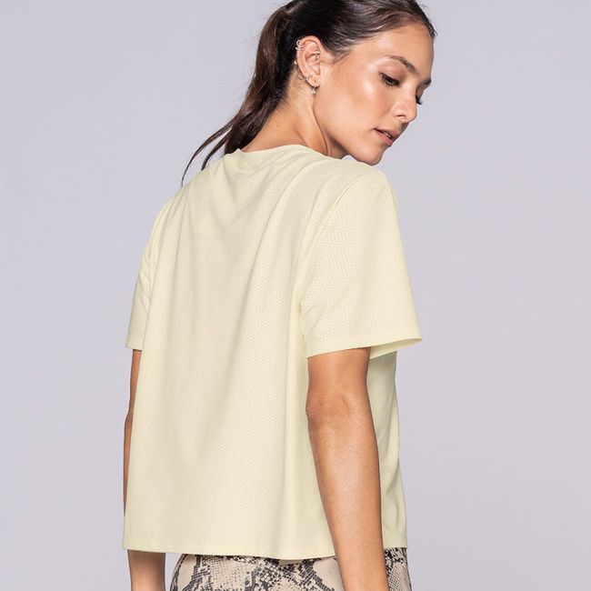 LEONISA - Ropa Deportiva 195393 Camiseta Marfil