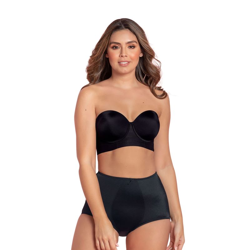 LEONISA - Calzón faja clásico de control suave 0233 Negro.-