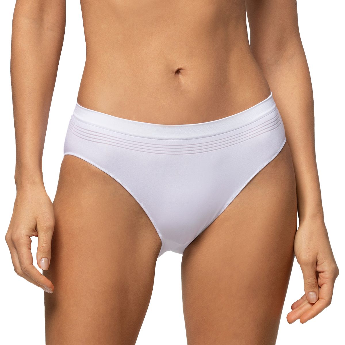 POMPEA - Calzón Seamless Donna Blanco Pompea