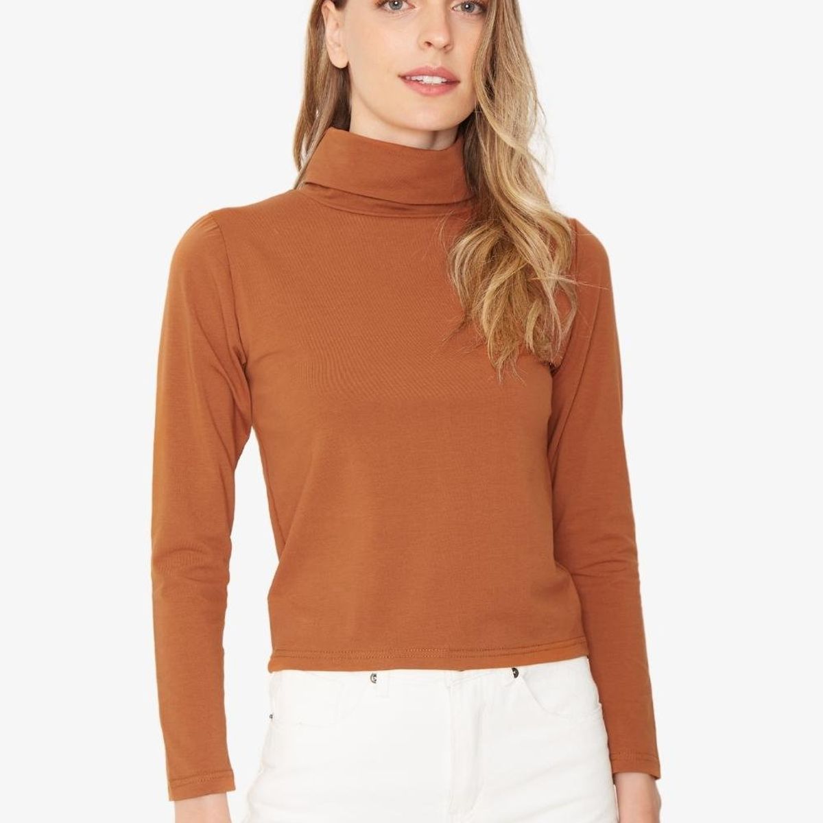 JACINTA TIENDA - Polera Consuelo camel Jacinta Tienda