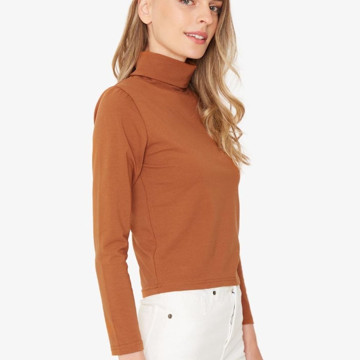 JACINTA TIENDA - Polera Consuelo camel Jacinta Tienda