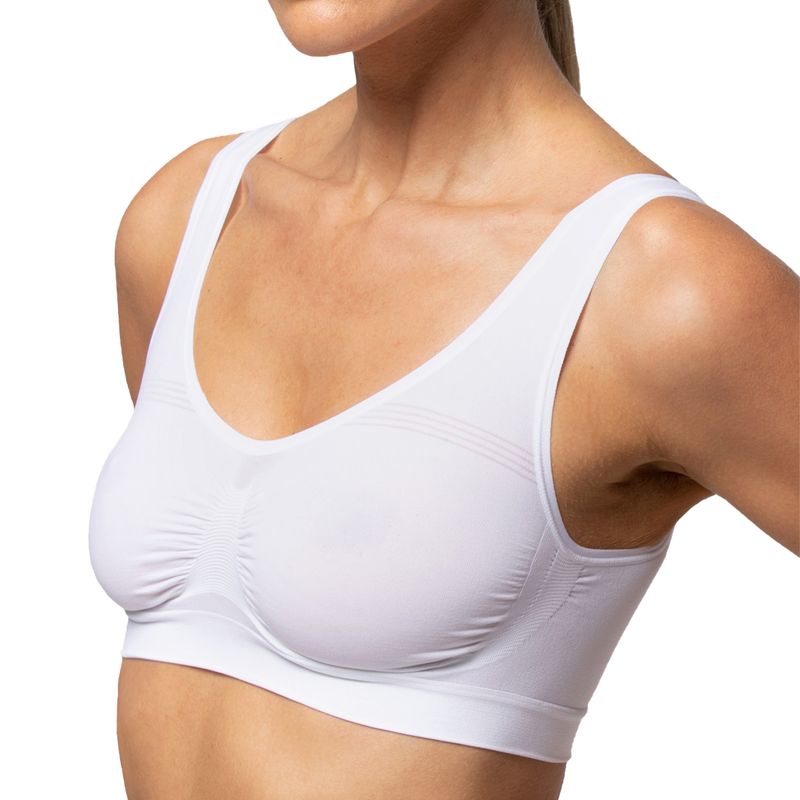 POMPEA - Brasssiere Sl Seamless Blanco Pompea