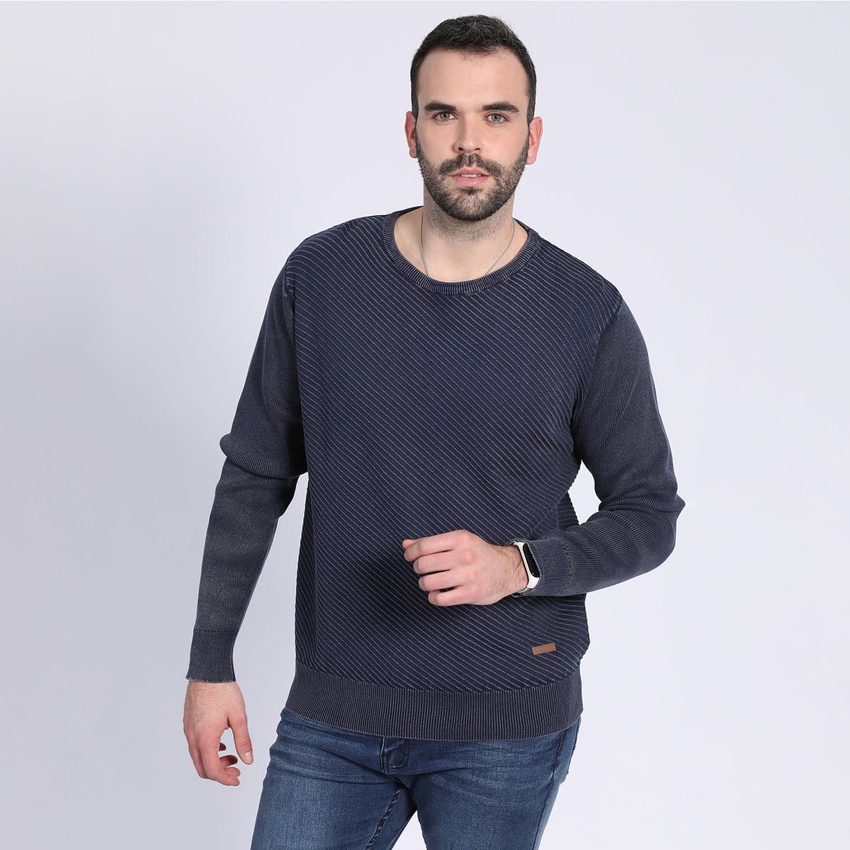 POTROS - Sweater Cuello Redondo Azul POTROS