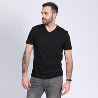Polera Cuello V Negro
