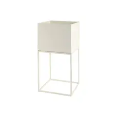 URBAN PRODUCTS - MACETERO METAL BLANCO 28X28X55
