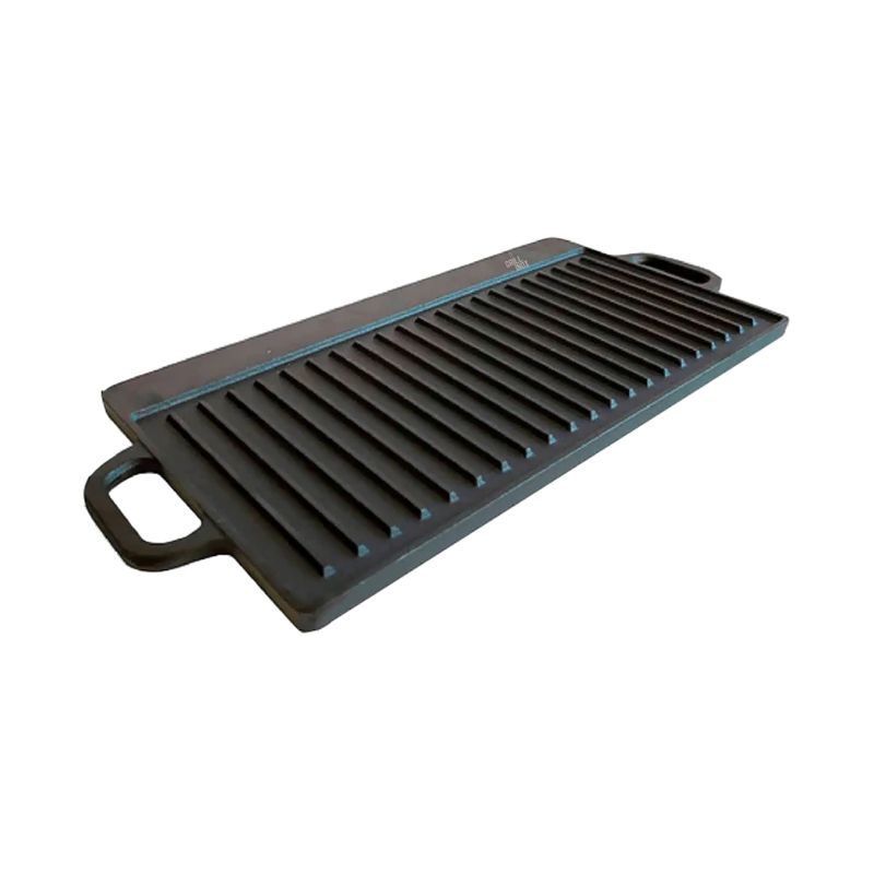 GRILLINOX - Plancha Reversible Hierro Fundido 50×23 Cms