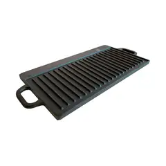 GRILLINOX - Plancha Reversible Hierro Fundido 50×23 Cms
