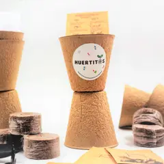 HUERTITOS - Macetero Biodegradable Ecológico - 100 POT 260 cc