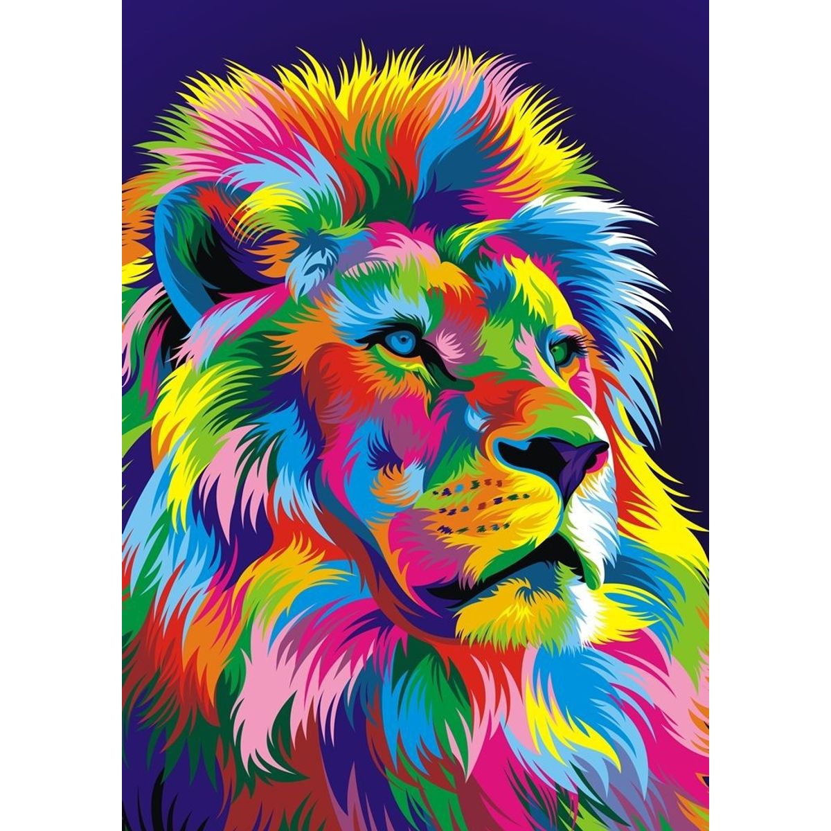 MI ARTE OCIO CONSENTIDO - Pintura diamante León 20x25 cm Diamond Paimting